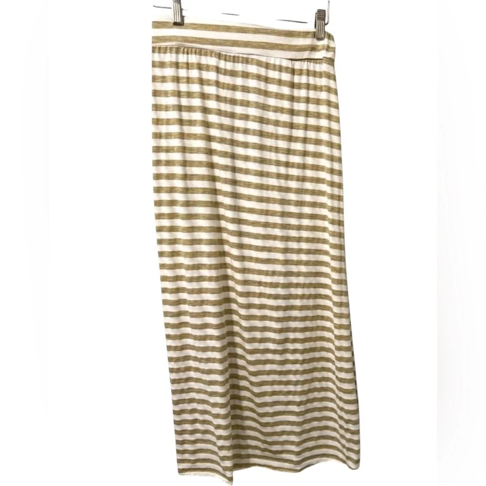 Julie’s Closet Striped Tulip Wrap Midi Skirt L | Boho Coastal Resort